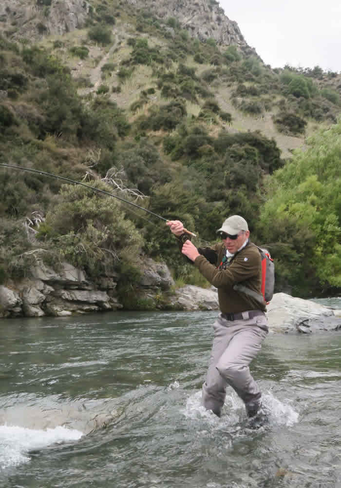 Trout Angler in Action