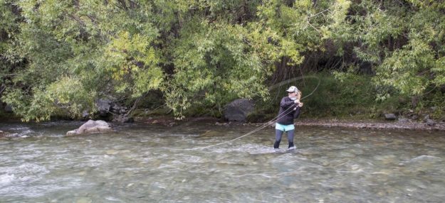 Female Angler Fly Fishing