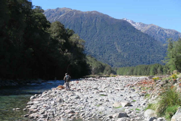 NZ Helicopter Fishing Spot
